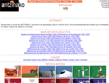 Tablet Screenshot of antzinako.org